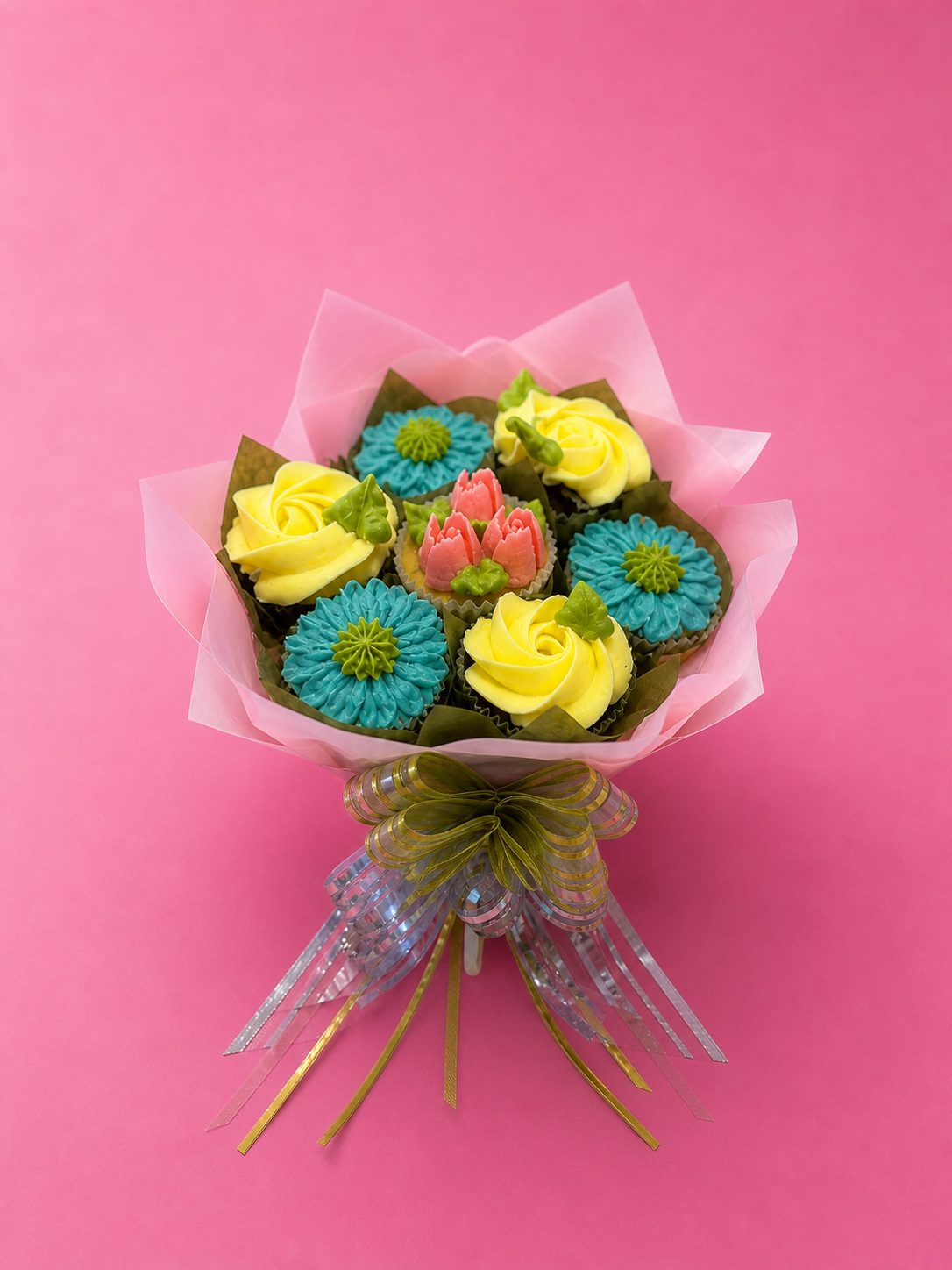 Bouquets mini cupcakes