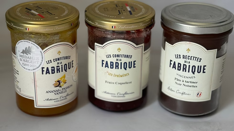 Garniture des cupcakes : Confiture de la Fabrique