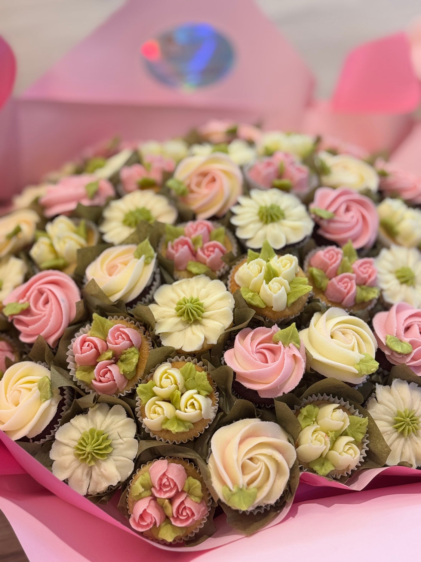 Bouquets mini cupcakes