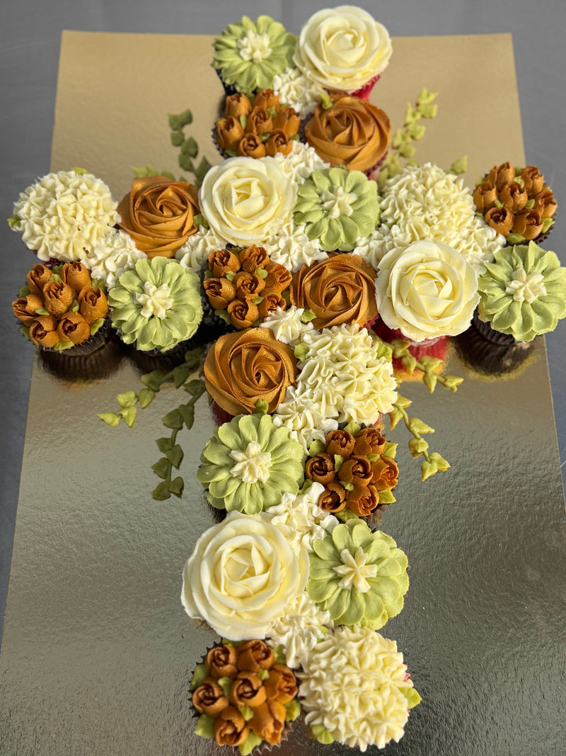 Croix en cupcakes