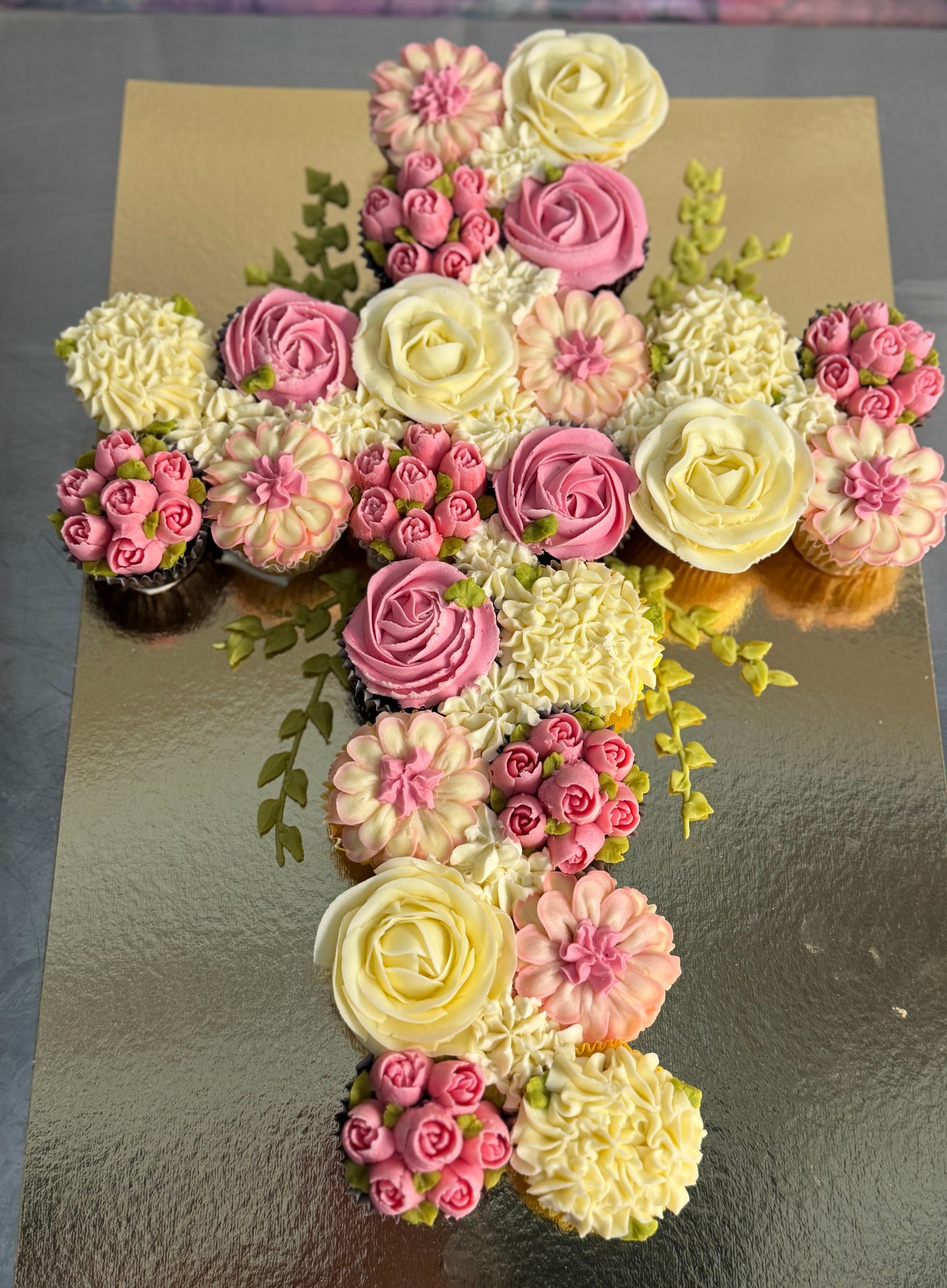 Croix en cupcakes