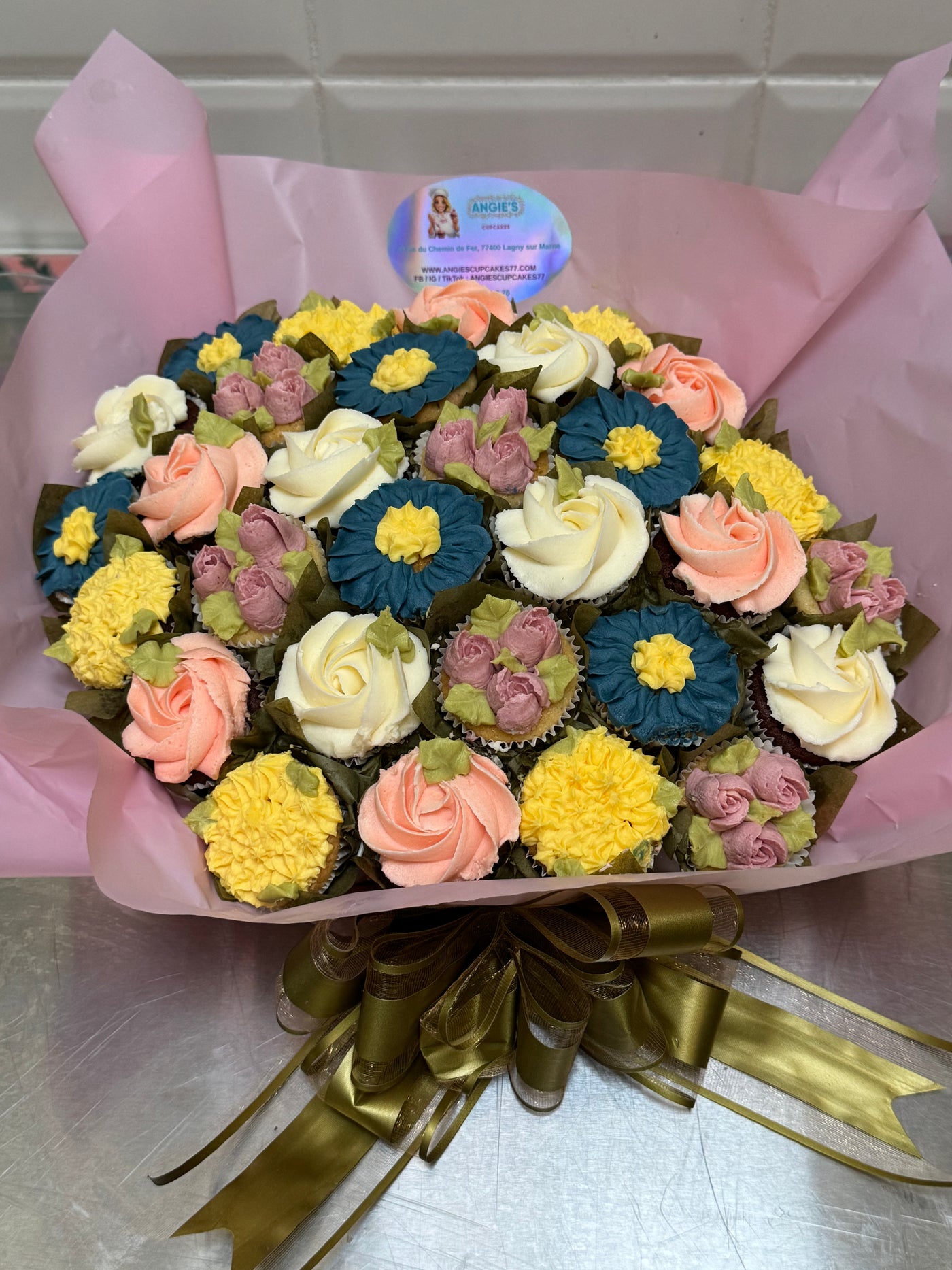 Bouquets mini cupcakes
