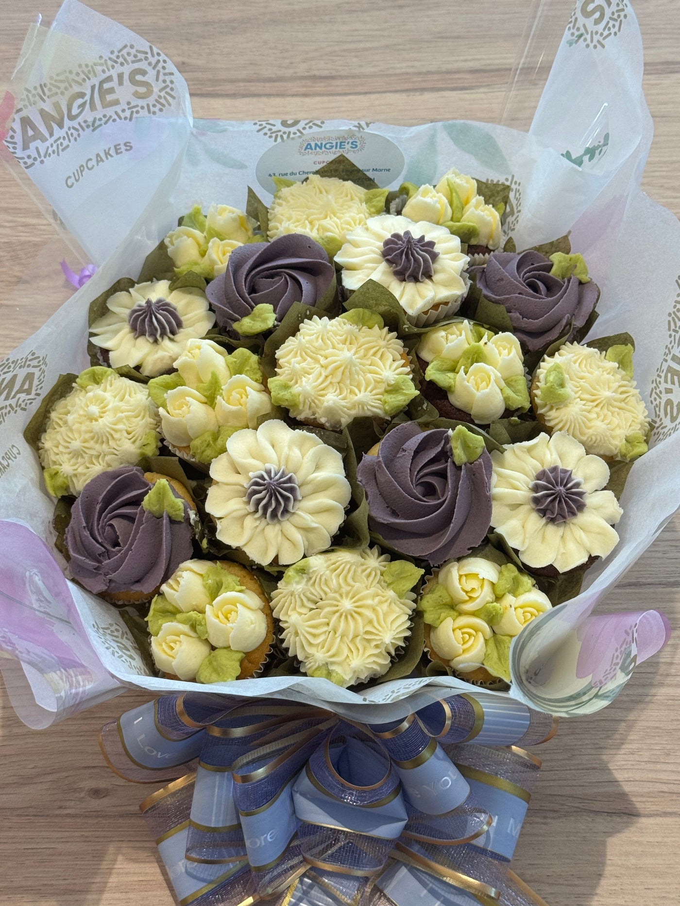 Bouquets mini cupcakes