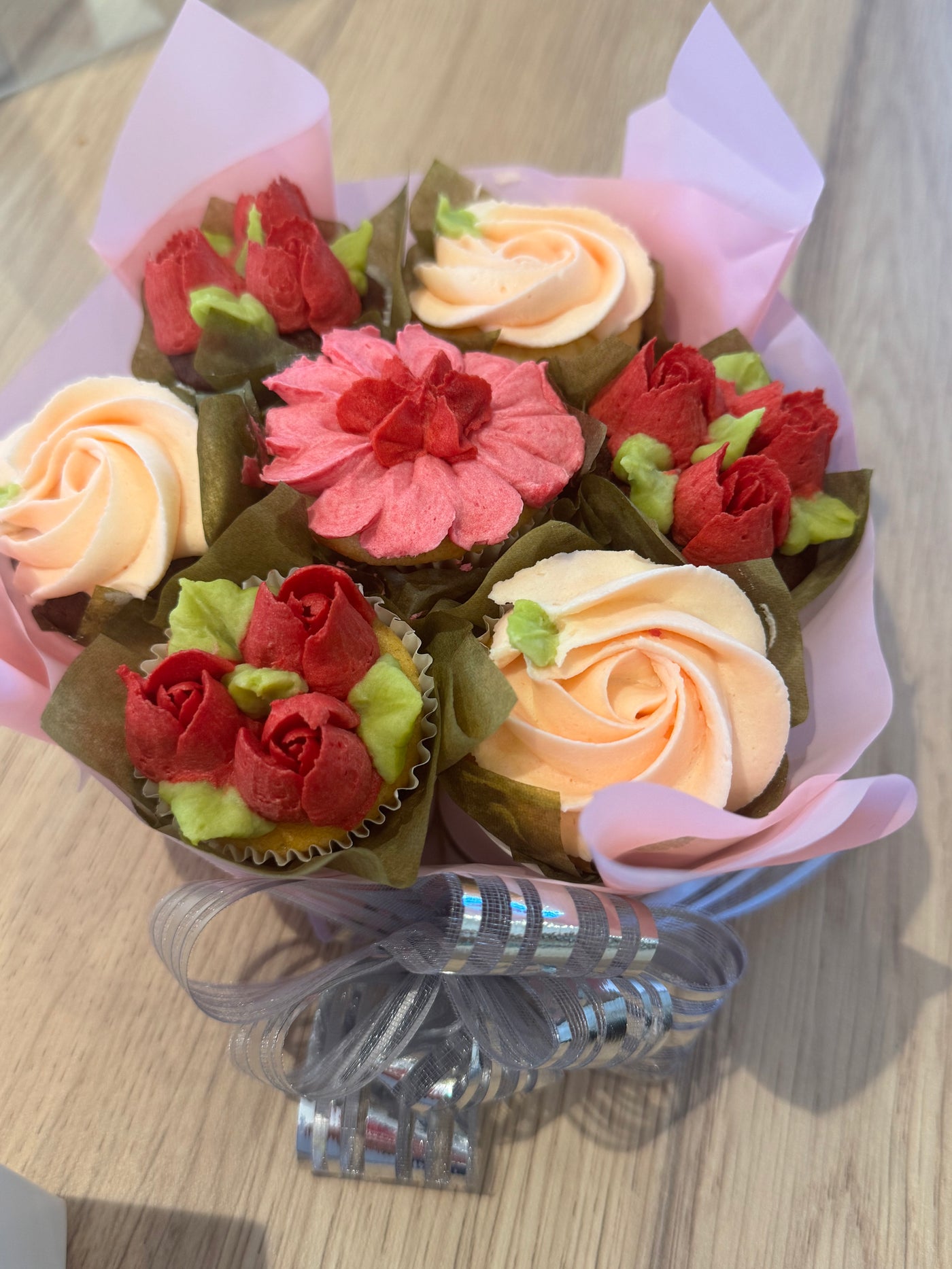 Bouquets mini cupcakes