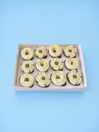 Boîte de cupcakes fleurs