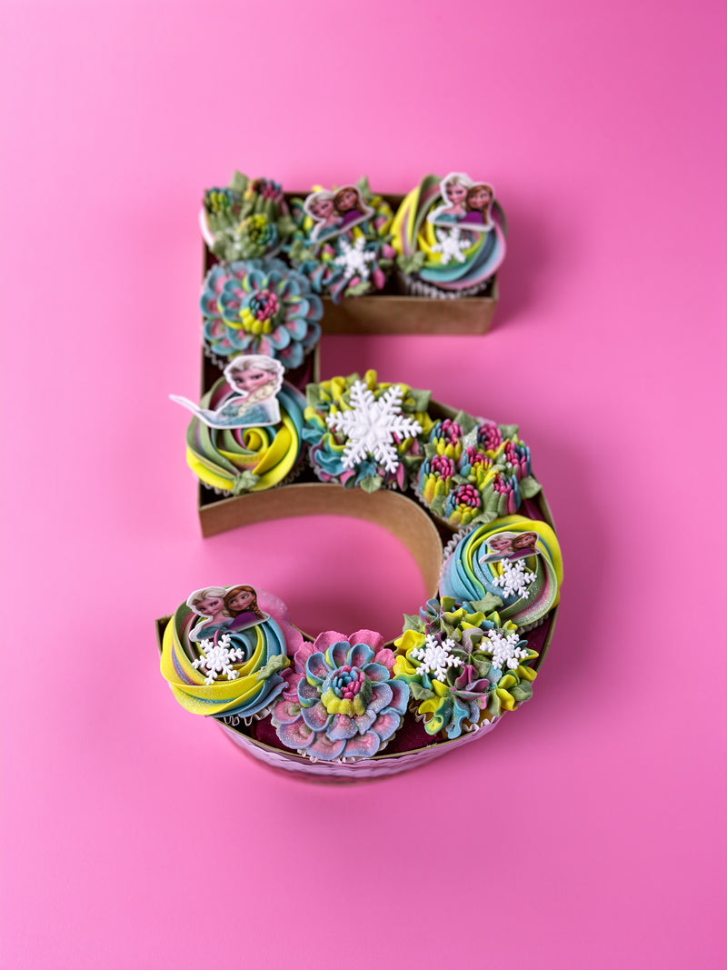 Mini Number Cupcakes