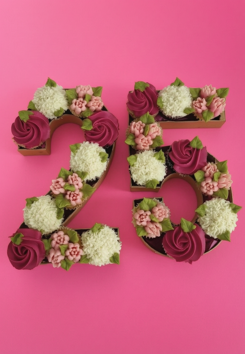 Mini Number Cupcakes