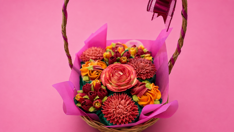 Panier fleuri Deluxe